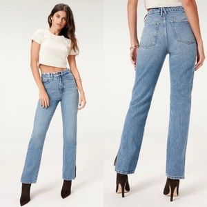 Good American High Rise Jeans in Light Blue